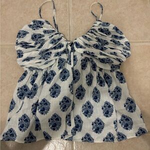 J crew gathered lurex top